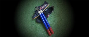 nunchaku sticks and shoes